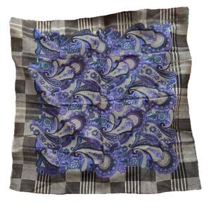 Glentex Vintage Paisley Scarf Purple